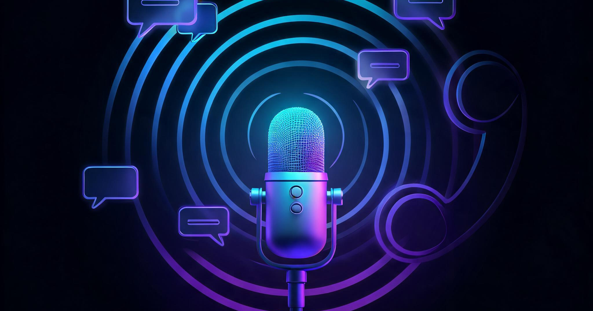 Voice AI agent handling customer support call illustration